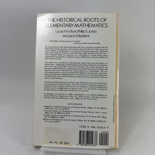The Historical Roots of Elementary Mathematics by Bedient, Bunt, Jones (PB 2003) - Picture 2 of 13