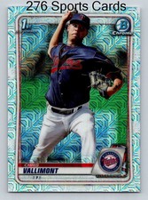 2020 Bowman - Chrome Prospects Chris Vallimont #BCP-78 Mojo Refractor (RC)