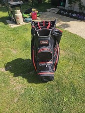 Titleist Cart 14 StaDry Bag / 14-Way Divider / Black & Red