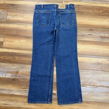 Vintage 90 s Levi s 517 Orange Tab Dark Blue Bootcut Denim Jeans