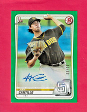 JOEY CANTILLO 2020 Topps 1st Bowman Prospect AUTO GREEN /99 PA-JC SD Padres
