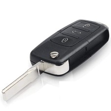 New 4 Buttons Keyless Remote Key Fob Shell Case No Chips Inside For Vw Black