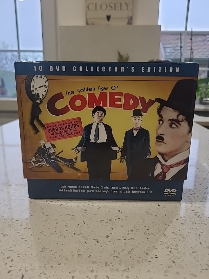 The Golden Age of Comedy DVD Box Set 2015 Laurel & Hardy Chaplin Keaton Lloyd