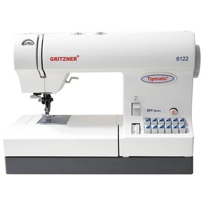 GRITZNER Tipmatic 6122 DFT Nähmaschine & Ackermann Nähgarnbox