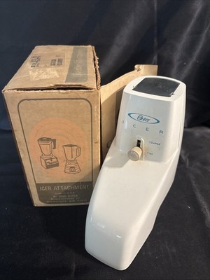 Oster Osterizer Icer Attachment AlmondVintage Ice Crusher Model 435