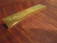Fret Press insert - brass - 7.25" radius