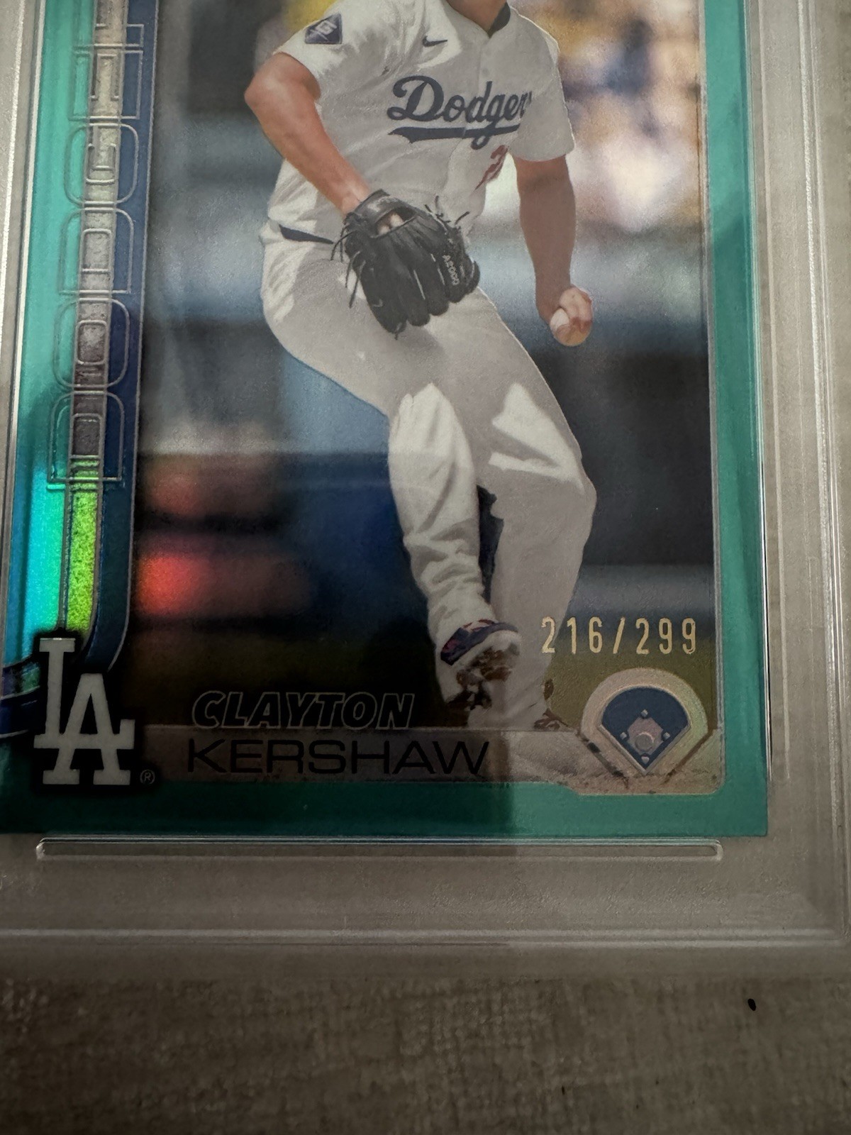 POP 1 🔥2025 Topps Chrome Clayton Kershaw Teal Refractor #88 Dodgers /299 PSA 10 view 3