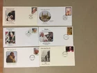 Six POPE PAUL II fdc:Malta,Tristan da Cunha,Nevis,Germany,Niue,Togo