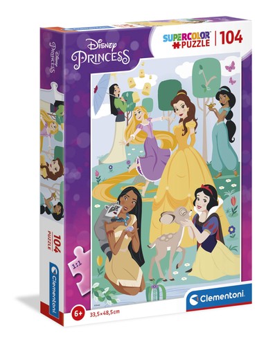 Clementoni 25736 Disney Princesas Puzzle 104pcs Princess Supercolor Princess-104 - Picture 1 of 4