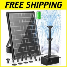 Quiet Solar Bird Bath Fountain Pump with 8 Spray Modes for Your Outdoor Haven