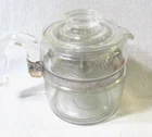 Vintage Pyrex 7754 B Flameware Percolator Coffee Pot - 4 Cup - Complete No Chips
