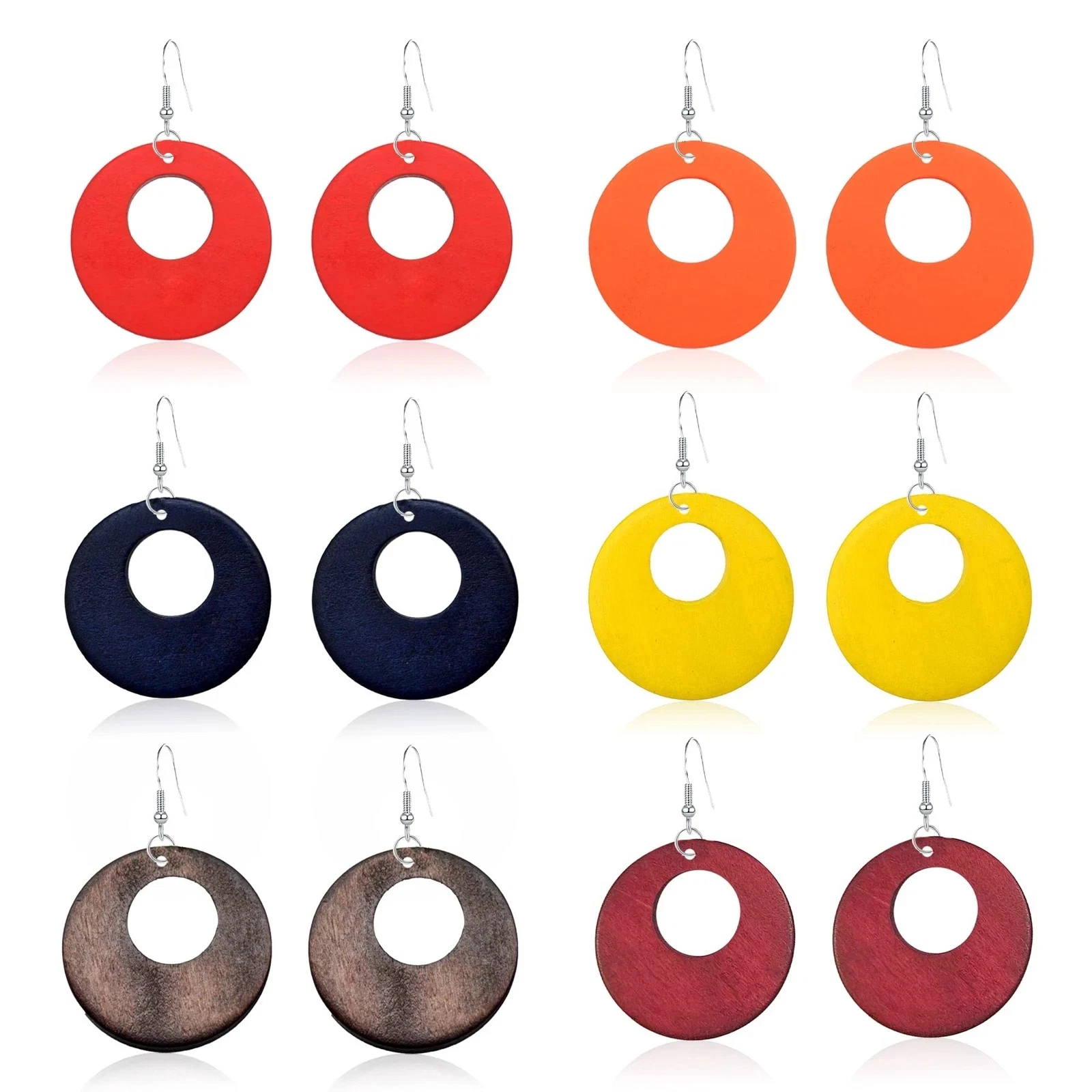 wooden earrings for women