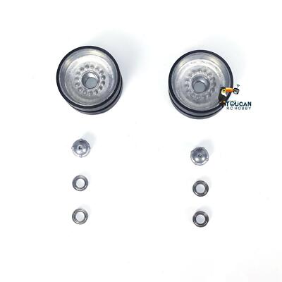 1 Pair Metal Idlers Parts for Heng Long 1/16 RC Battle Tanks Leopard2A6 3889