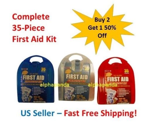 35-Piece First Aid Kit Survival Emergency Hiking Camping Medical Car Bug Out Bag - 第 1/2 張圖片