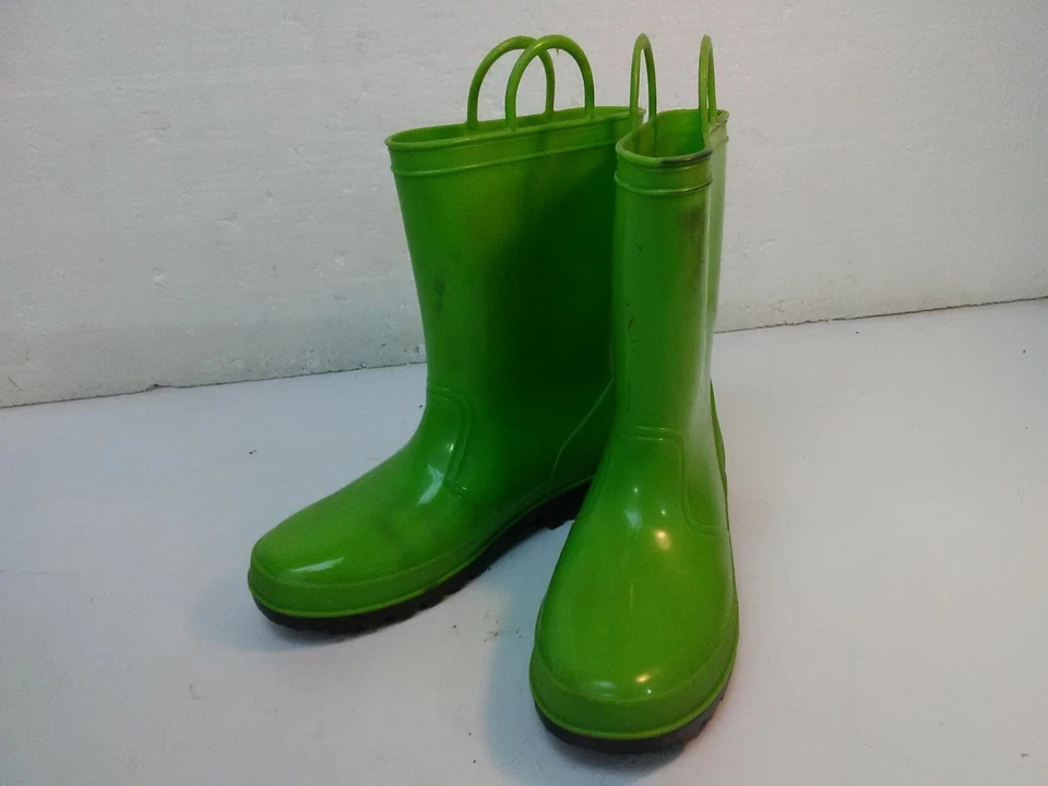 T142 Joe Boxer Rain Boots Green size 4 - Imagem 3 de 4