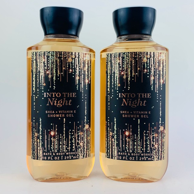 2 Bottles Bath & Body Works INTO THE NIGHT Shower Gel Wash 10 fl.oz 295