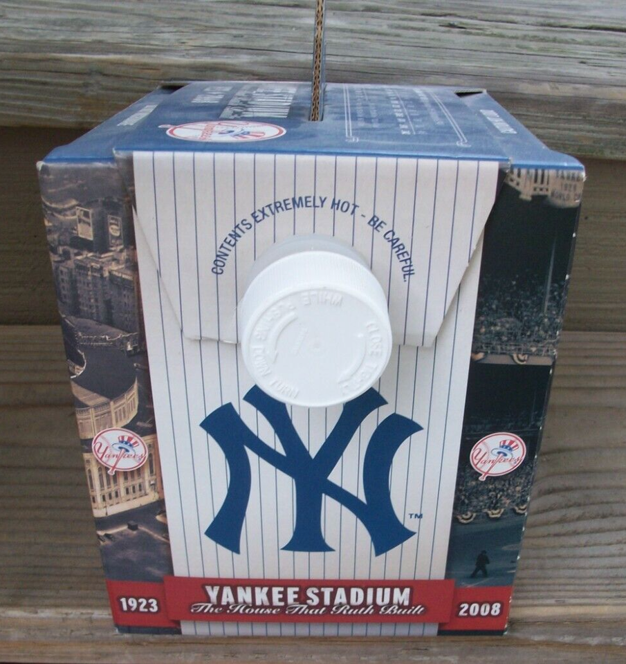 NY YANKEES DUNKIN DONUTS YANKEE STADIUM SOUVENIR BABE RUTH BOX O JOE