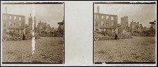 Ruines de la Grande Guerre WW1 Reims France Plaque Stereo Positif PL33L4P-9
