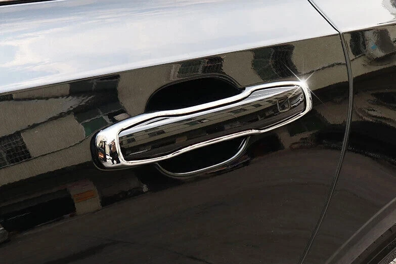 Ajuste para Volvo XC90 2016-23 ABS cromo exterior manija de puerta lateral cubierta embellecedor 4 piezas Foto 3 de 4