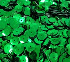 Lot of 2,000 pcs Metallic Green 8mm Round Cup Loose Sequins Sewing Crafts