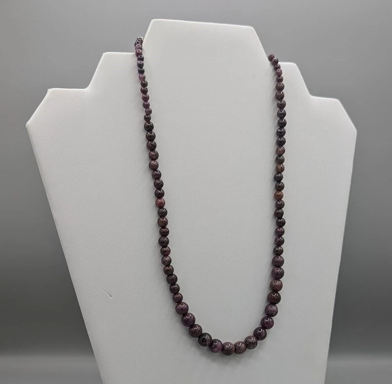 Collar Jay King DRT 925 Plata Amatista Graduado Cuentas ¡Nuevo! Foto 2 de 4