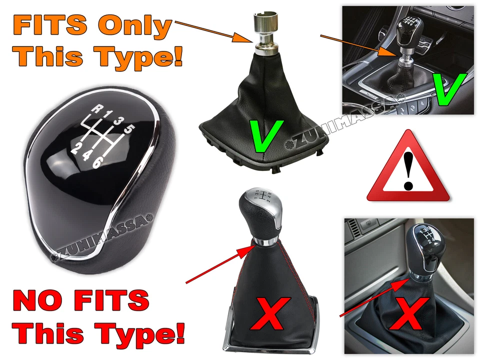 pour FORD FOCUS 2 3 MONDEO 4 5 C S MAX 6 VITESSES CUIR POMMEAU LEVIER DE VITESSE - Photo 2/4