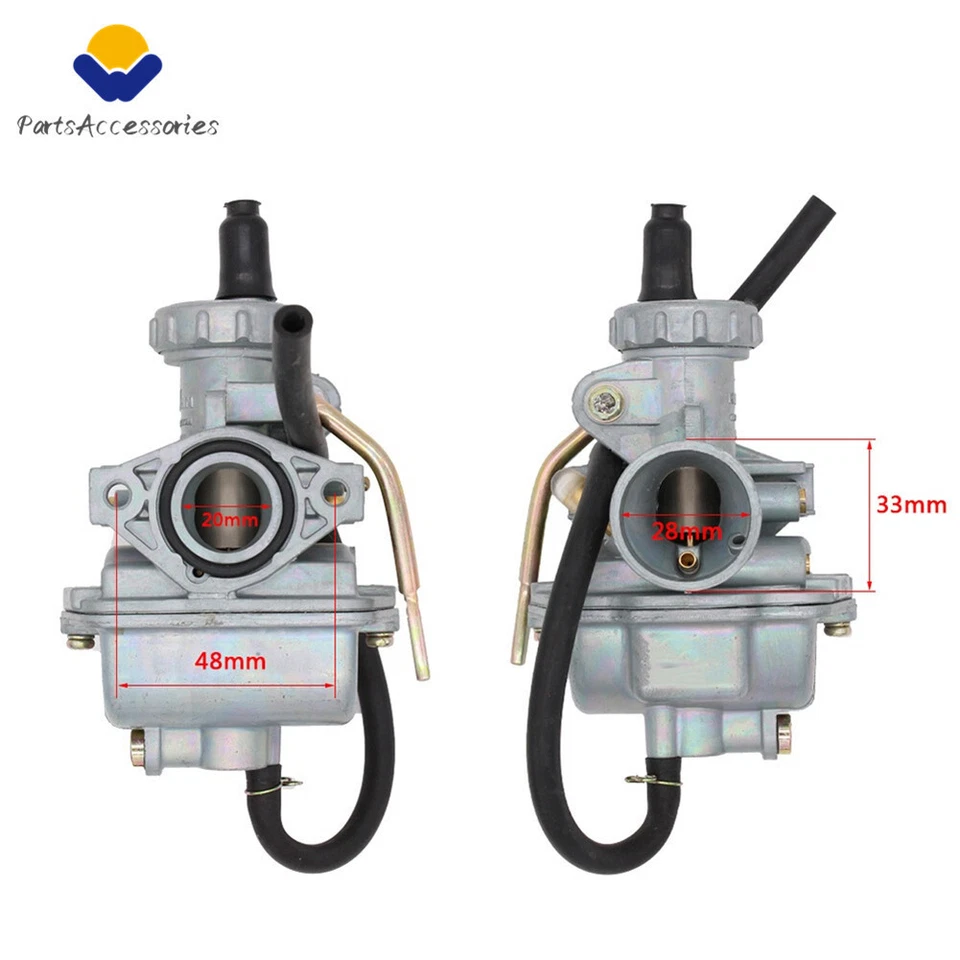 适用于本田 Reflex 200 1986 - 1987 SL100 SL125 TL125S 1976 PZ20 汽化器美国库存 — 第 2/4 张图片