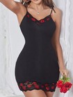 Sexy Lingerie Lace Robe Dress Babydoll Knitted Nightgown Sleepwear Underwear US — photo 5