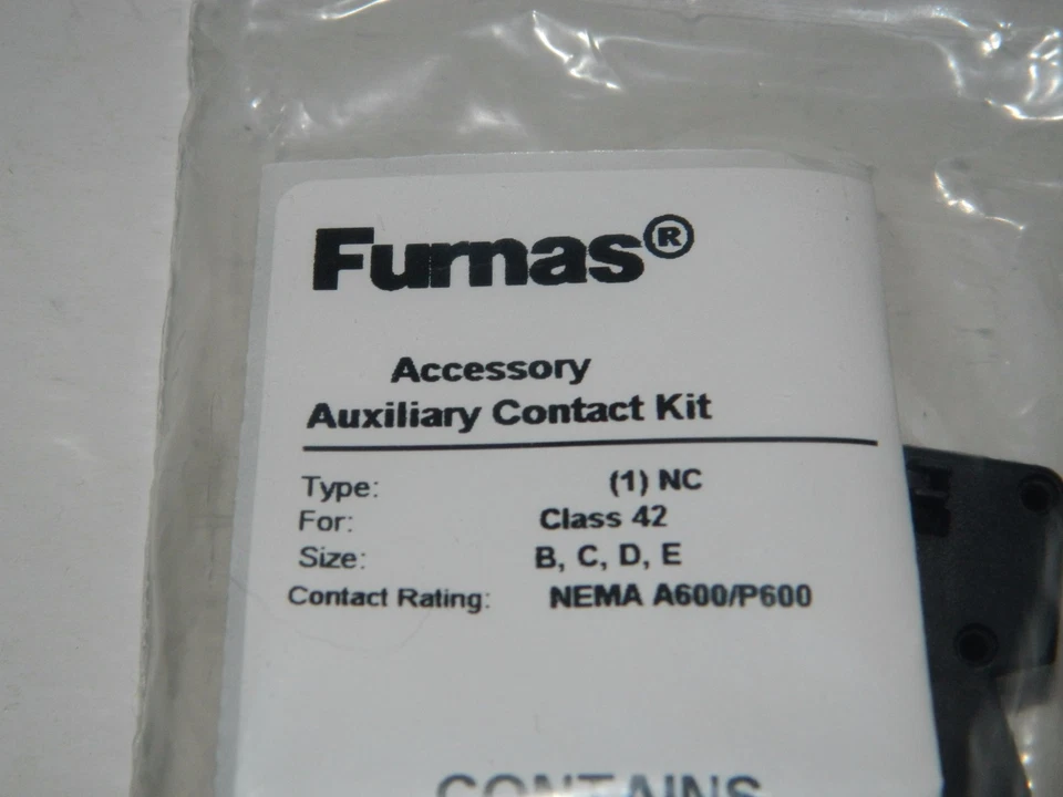 NEW Siemens Furnas 49ACRC Auxiliary Contact Kit 1NC NEW IN FACTORY SEALED BAG  - Image 4 of 4