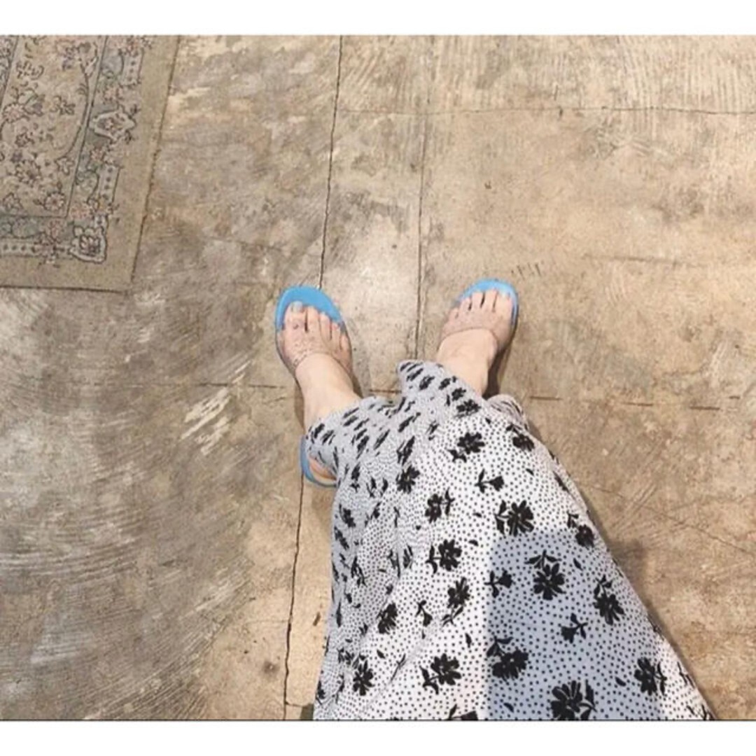 MARYAM NASSIR ZADEH ミュール　38 24cm Maryam Nassir Zadeh Mule Sandals Size 38 Clear x Blue