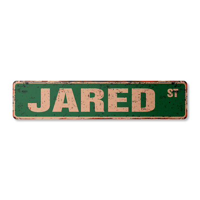 JARED Vintage Street Sign Childrens Name Room Metal Sign