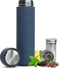 All-in-One Tea Thermos with Infuser for Loose Tea, Coffee, Fruit-Infused Water