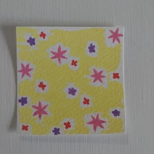 3x3 Inch Acrylic Painting Watercolor Paper Original Art Title Spring Floral A1