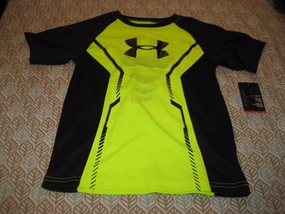 BOYS UNDER ARMOUR HEATGEAR SHORT SLEEVE T SHIRT SIZE 5 BLACKNEON YELLOW NWT On Line BOYS UNDER ARMOUR HEATGEAR SHORT SLEEVE T SHIRT SIZE 5 BLACKNEON YELLOW NWT On Line