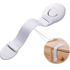 2x Baby Kids Toddler Child Cabinet Locks Strap Safety Drawer Lock Refrigerator