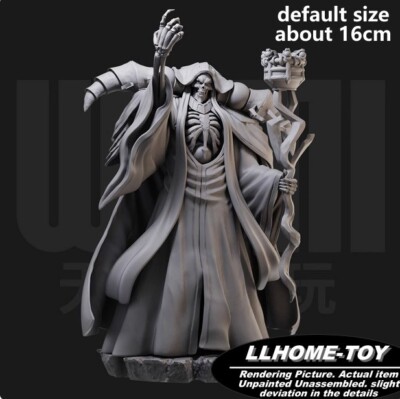 Anime Ainz Ooal Gown magic staff Resin 3D Print GK Figure DIY Model Unpainted