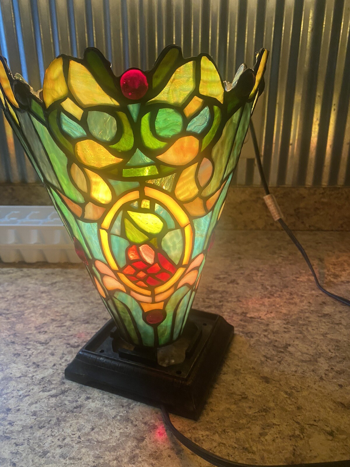 vintage glass lamp eBay