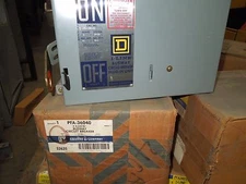 Sq D I-Line PFA36040 40A 3ph 3W 600V Breaker Busplug *Enclosure Only* Surplus 