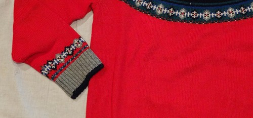 Mini Boden Navidad Camión Suéter Fair Isle Tejido ROJO NUEVO CON ETIQUETAS Nuevo 8-9 - Imagen 6 de 10