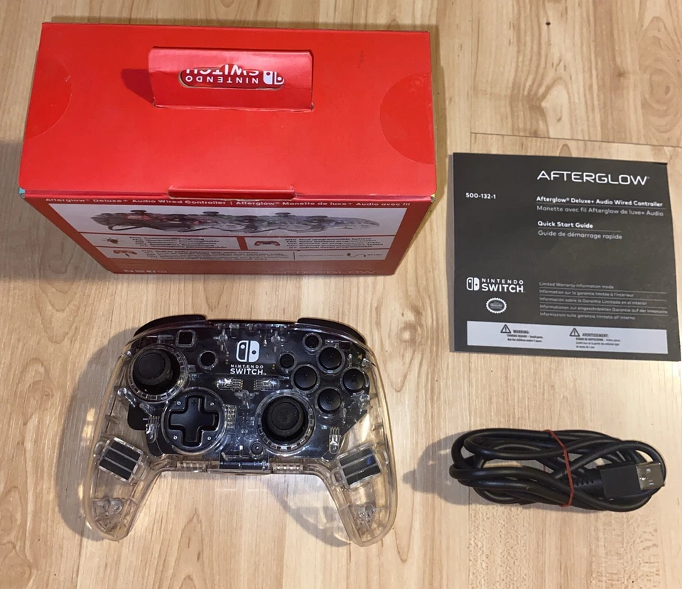 PDP Afterglow Prismatic Deluxe Audio Wired Controller Nintendo Switch-OPEN BOX - Image 4 of 4