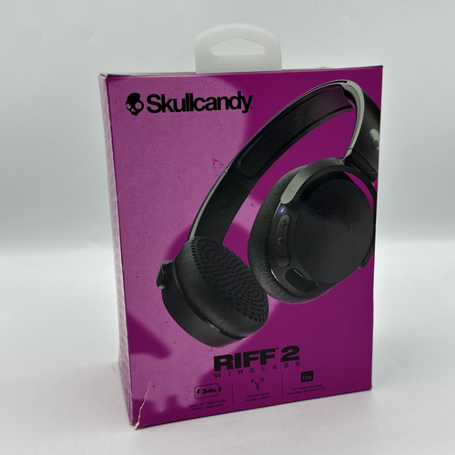 Skullcandy Riff 2 Bluetooth Wireless Headphones - Black - Open Box