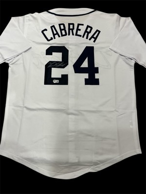 Miguel Cabrera Signed Detroit Tigers Custom Jersey Beckett Witnessed