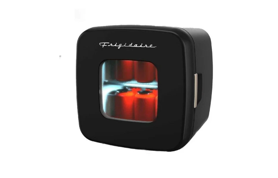 Mini enfriador de bebidas/cuidado de la piel Frigidaire Retro 12 latas 9 litros negro EFMIS351-Bla