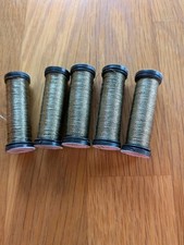 5 Kreinik  Metallics #205C ANTIQUE GOLD CORD Embroidery Thread 50M lot