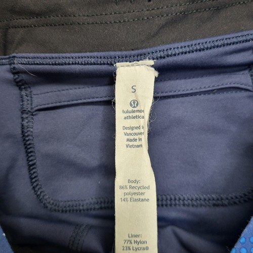 Lululemon Shorts Mens Small Blue Camo Luxtreme Liner 9" Stretch Drawstring - Picture 11 of 15