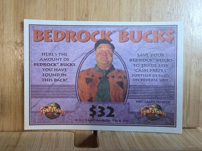 The Flintstones 1993 Dynamic BEDROCKS BUCKS $32 FREE POST