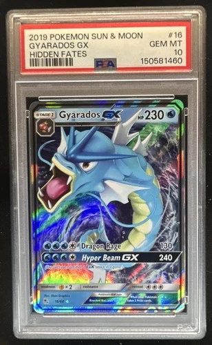 2019 Pokemon SM Hidden Fates Gyarados GX #16/68 PSA 10 GEM MINT
