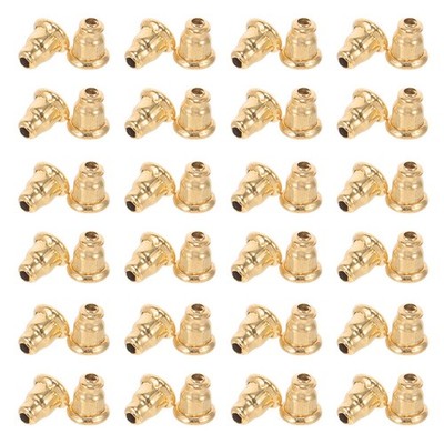  100pcs Metall -Ohrring -Rückenbolzen Ohrring -Rückenbolzen Metallohrring