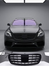 Mercedes S Klasse W222 Limousine (2014-2020) Mattschwarz Kühlergrill mit Nachtsicht Sl Mercedes S Klasse W222 Limousine (2014-2020) Mattschwarz Kühlergrill mit Nachtsicht Sl