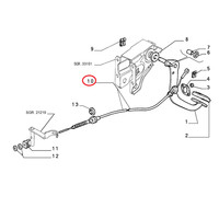 Kabel Steuerung Kupplungsentriegelung Lancia Y10 Original 7704066
